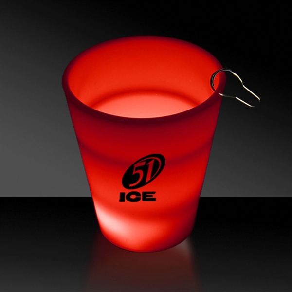 2 oz Neon Look LED Light up Glow Shot Glass with J Hook - Image 3