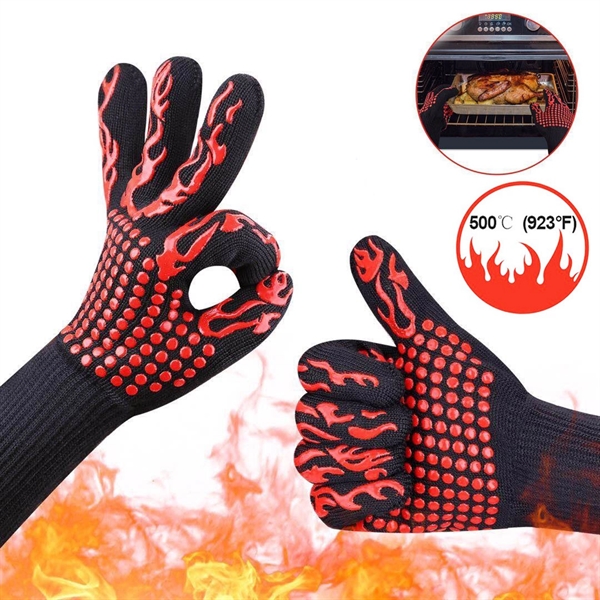 Heat Resistant BBQ Gloves - Image 1