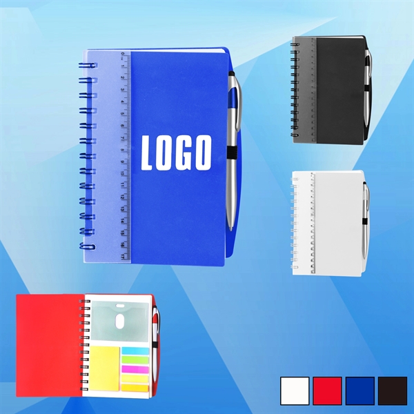 Plastic Cover Notebook With Ruler - Image 1