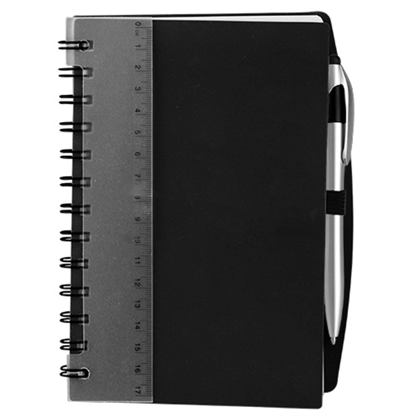 Plastic Cover Notebook With Ruler - Image 3