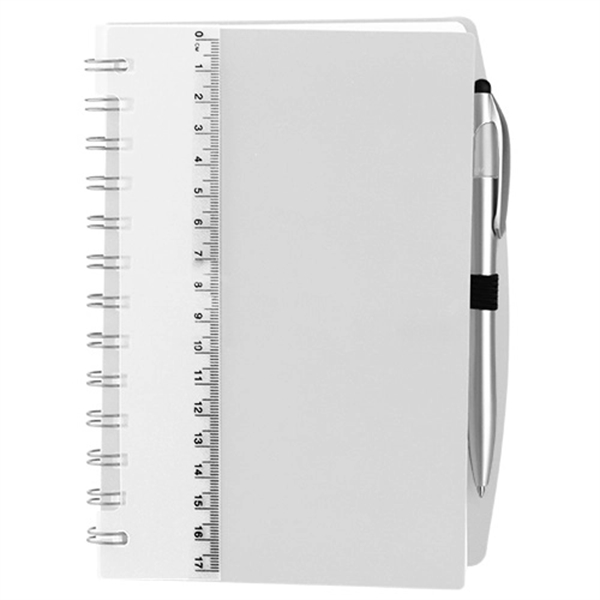 Plastic Cover Notebook With Ruler - Image 5