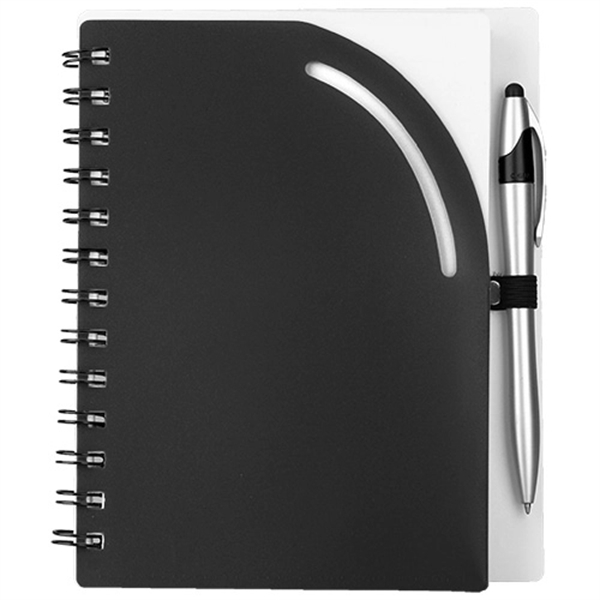 Plastic Cover Notebook With Pen - Image 4