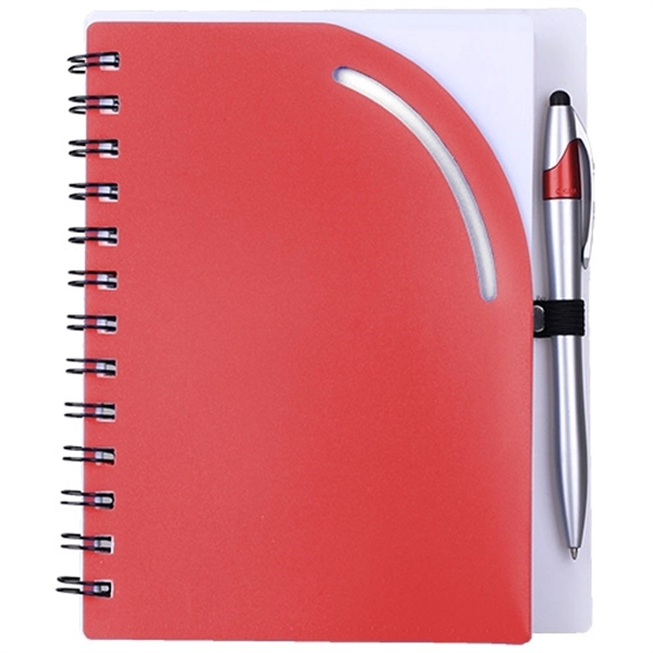 Plastic Cover Notebook With Pen - Image 5