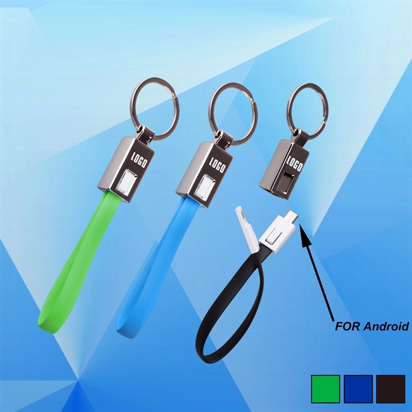 Charging Cable with Key Ring - Image 1