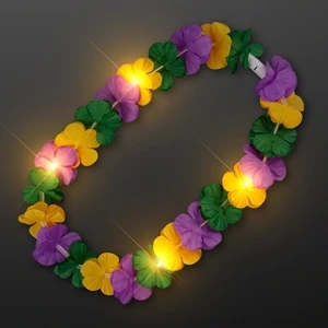 Mardi Gras Lei Light Up Flower Necklace