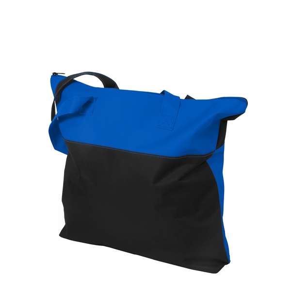 Reverse Color Zippered Tote - Image 6