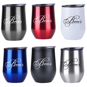 Lucca Stainless Steel Wine Tumbler- 12 oz