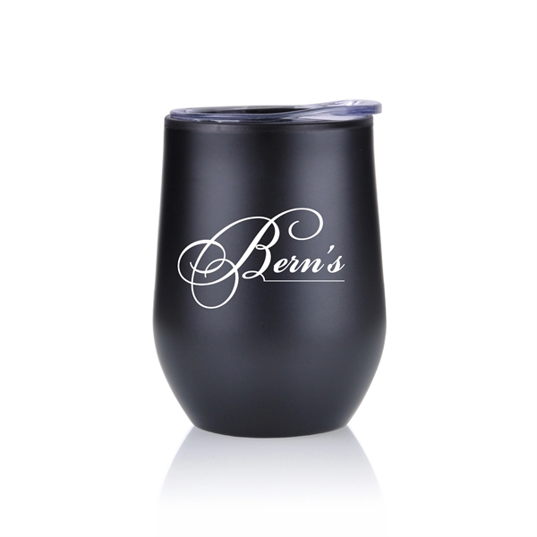 Lucca Stainless Steel Wine Tumbler- 12 oz - Image 3