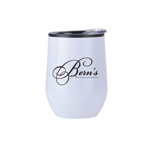 Lucca Stainless Steel Wine Tumbler- 12 oz - Image 4