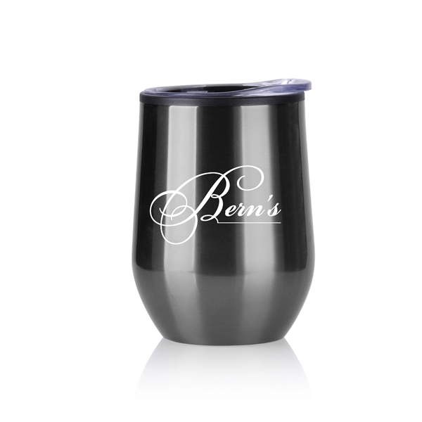 Lucca Stainless Steel Wine Tumbler- 12 oz - Image 6