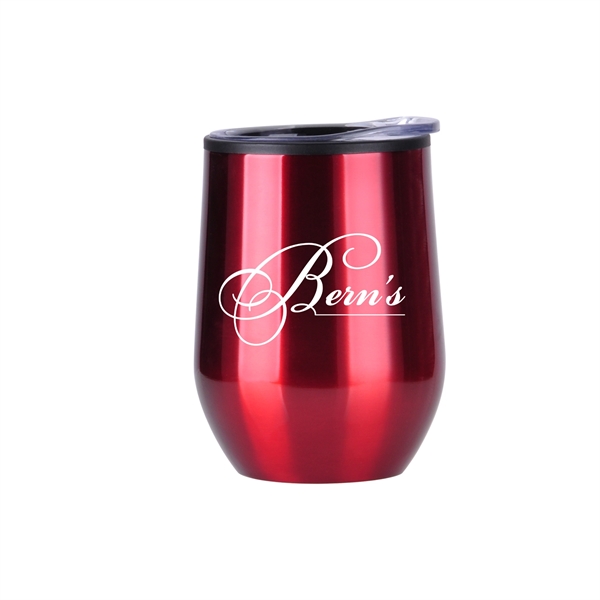 Lucca Stainless Steel Wine Tumbler- 12 oz - Image 7