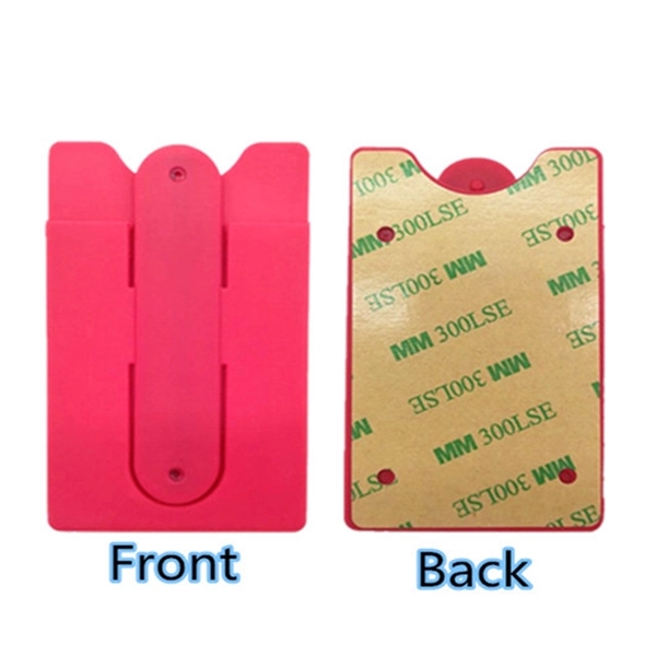 Adhesive Phone Wallet w/ Kickstand sleeve & Cord Organizer - Image 9