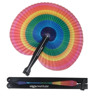 Rainbow Folding Fan