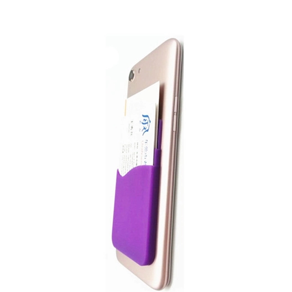 Silicone Phone Wallet with double pocket holder - Image 2