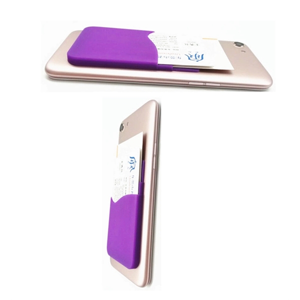 Silicone Phone Wallet with double pocket holder - Image 1