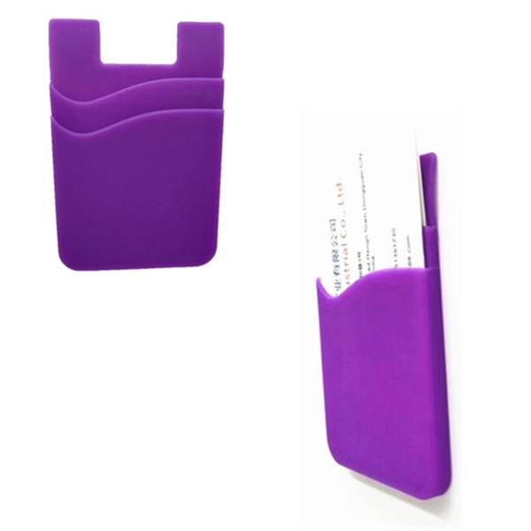 Silicone Phone Wallet with double pocket holder - Image 5