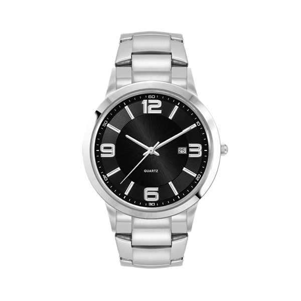 Men's Silver Stainless Steel Case Watch Men's Silver Stai... - Image 1