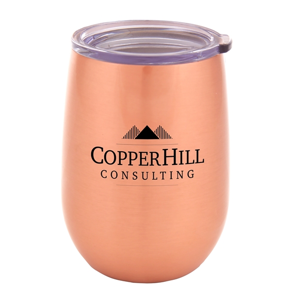 Copa C 9 oz Stemless Copper Wine Mug - Image 1