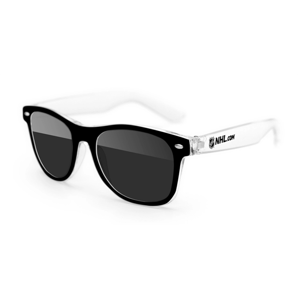 2-Tone Clear Retro Sunglasses - Image 2