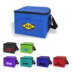 Promo 6-Can Cooler with Mesh Pockets, Cooler Bag, Insulated