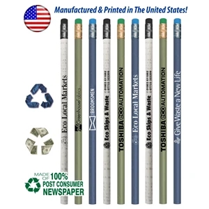 USA Made, Recycled Pencils with Eraser