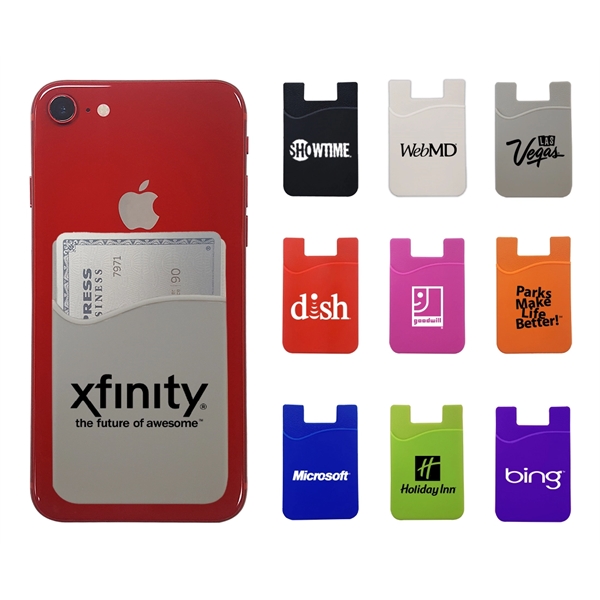 Silicone Mobile Cell Phone Wallet, Phone Accessory - Image 2