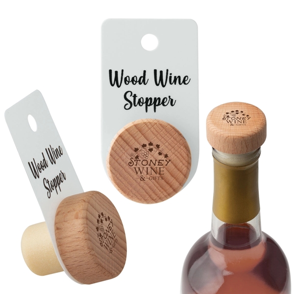 Wood Wine Stopper - Image 1