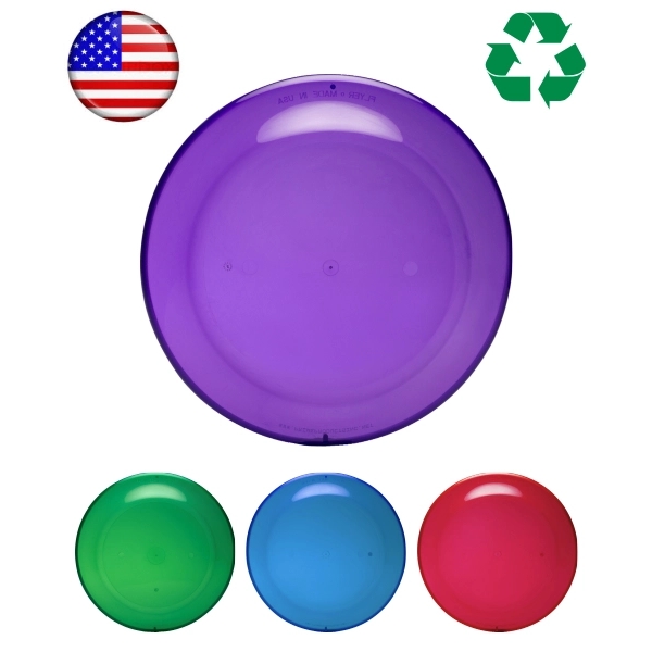 USA Made,  Frosted Colored "9" Flying Disc - Image 2