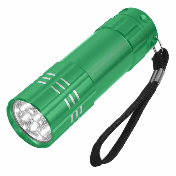 Aluminum LED Flashlight with Strap - Image 2