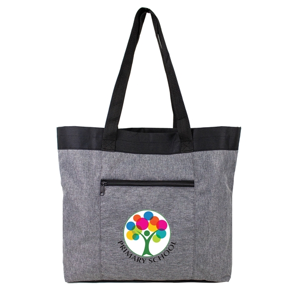 Heather Gray Open Tote - Image 1