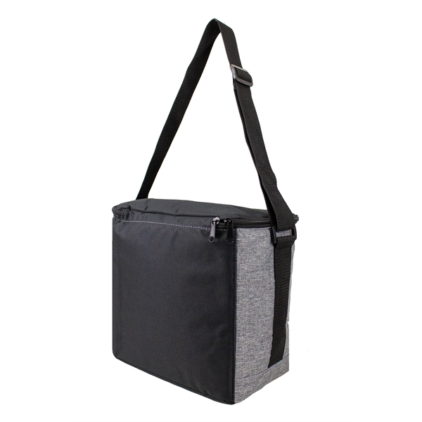 Heather Gray 12-16 Can Vertical Cooler Bag - Image 3