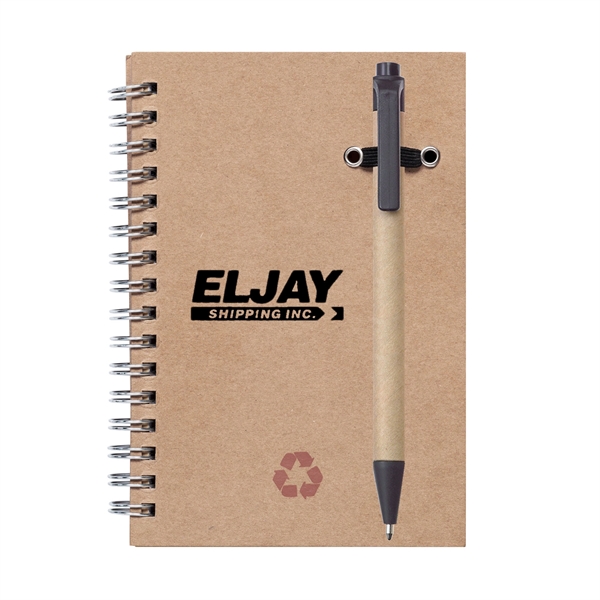 Recycled Notebook/Pen Combo - 5"x7" - Image 8