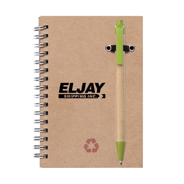 Recycled Notebook/Pen Combo - 5"x7" - Image 10