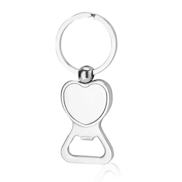 Heart Shaped Bottle Opener Keychains - Image 2