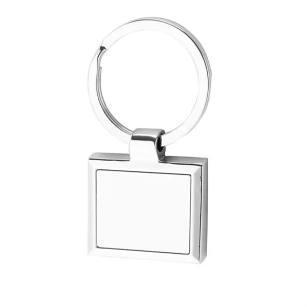 Square Frame Metal Keychains - Image 2