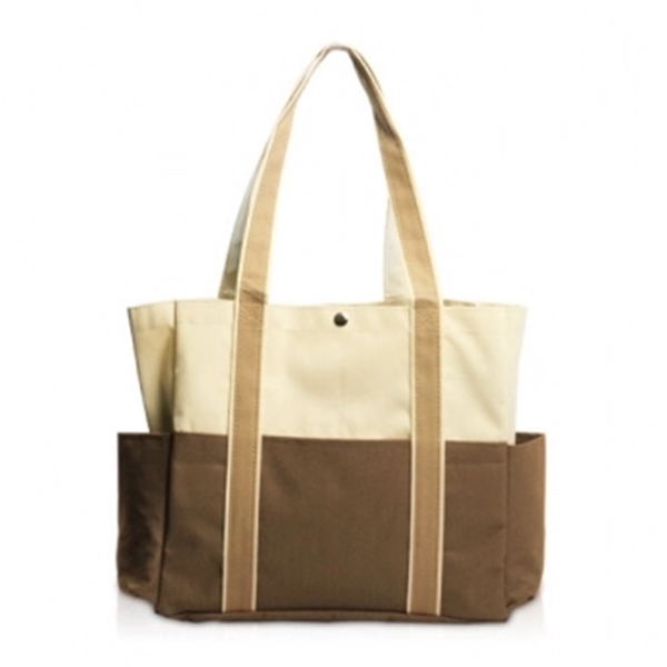 Dual Color Shoulder Tote Bags - Image 6