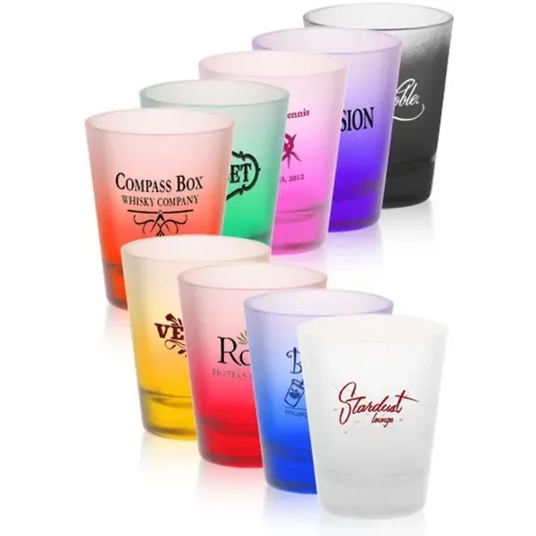 2 oz. Shot Glasses w Frosted Glass - Image 1