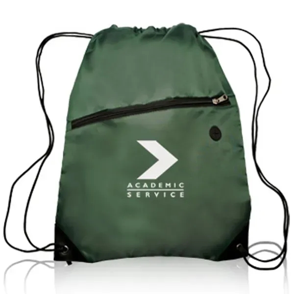 Drawstring Backpacks With Pocket - Image 4