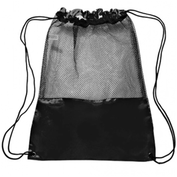 Mesh Drawstring Backpacks - Image 5