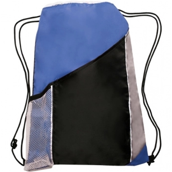 Side Mesh Pockets Drawstring Backpacks - Image 8