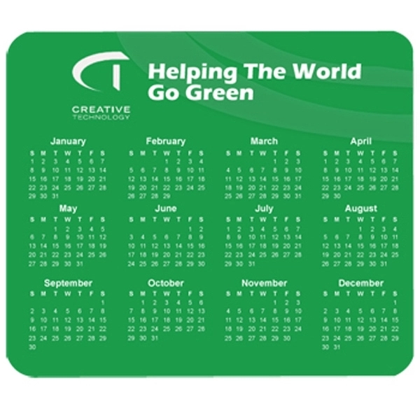 Customized Horizontal Calendar Mouse Pad - Image 5