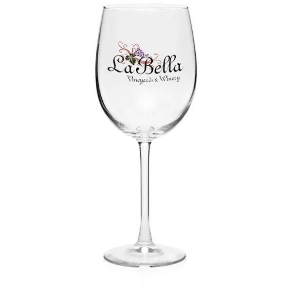 19 oz. ARC Cachet White Custom Etched Wine Glasses - Image 1