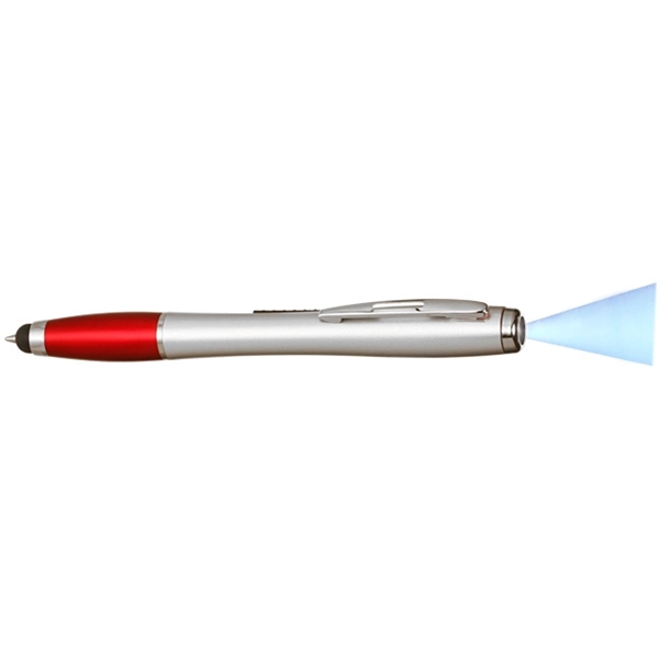 3 in 1 Stylus Ballpoint Pen with LED Light - Image 4