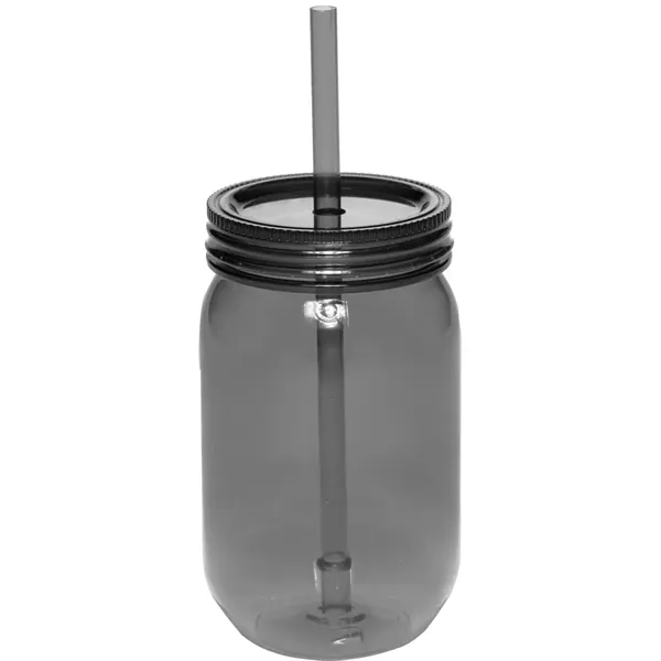 24 oz plastic mason jars with straw - Image 7
