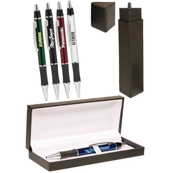 Metallic Action Writing Pen Gift Set - Image 1