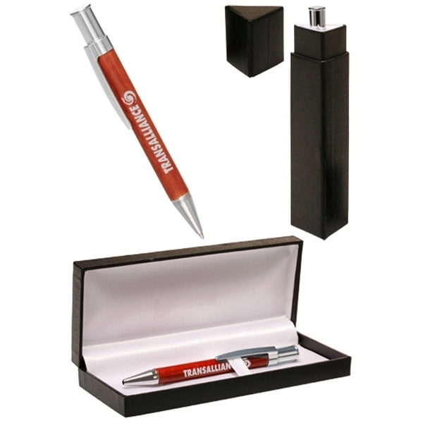 Dursley Wood/Silver Pen Gift Set - Image 1