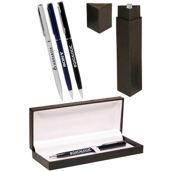 Skinny Metal Ballpoint Pen Gift Set - Image 1