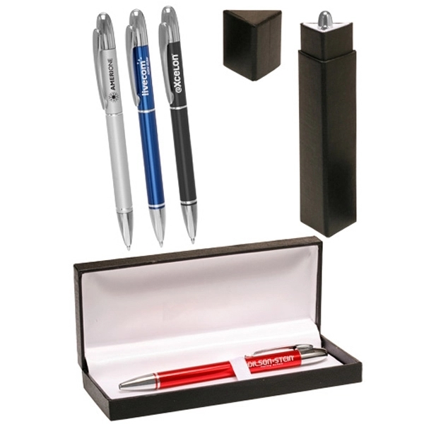 Promotional Engraved Metal Pen Gift Set - Image 1
