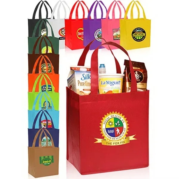 Value Non-woven Grocery Tote Bags - Image 1