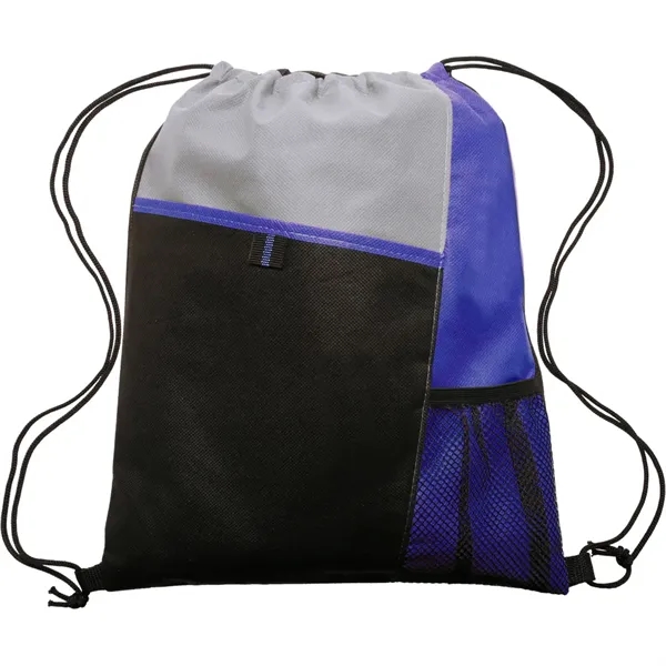 Mesh Pocket Drawstring Backpacks - Image 8